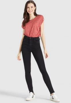 Khujo Femme TALAJA T Shirt Imprimé Rosa Schwarz Gemustert -Khujo Soldes 27450d15e23c4d3aa4d721e95ffe68c3