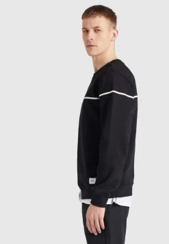 Khujo Homme KANYE Sweatshirt Black -Khujo Soldes 2a1db91696104fdfb1de796426c21f39