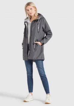 Khujo Femme EMURI Parka Grey -Khujo Soldes 2a35d840b0c74a5c98723da14074cfea