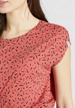 Khujo Femme TALAJA T Shirt Imprimé Rosa Schwarz Gemustert -Khujo Soldes 2aea2b599986483a8848f5523c9d7bdc