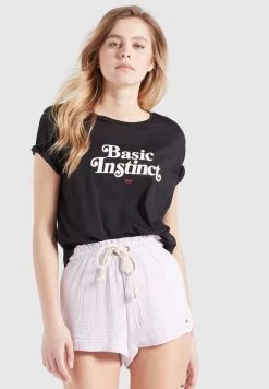 Khujo BANANI INSTINCT T Shirt Imprimé Schwarz Femme -Khujo Soldes 2b447939eb5c4a13bba0156c85efe3b2