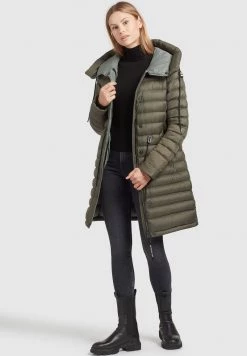 Khujo Femme NIANA2 SHINE Veste D'hiver Dunkeloliv -Khujo Soldes 2edd5a48dd6c4a2fb2c3a3b184237fa0