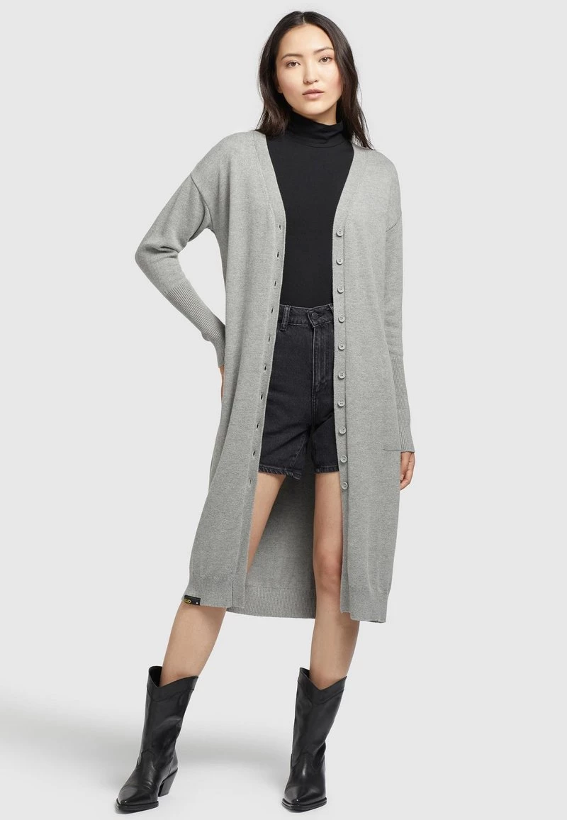 Khujo ELINA Gilet Grau Meliert Femme 4 Khujo ELINA Gilet Grau Meliert Femme – Image 2