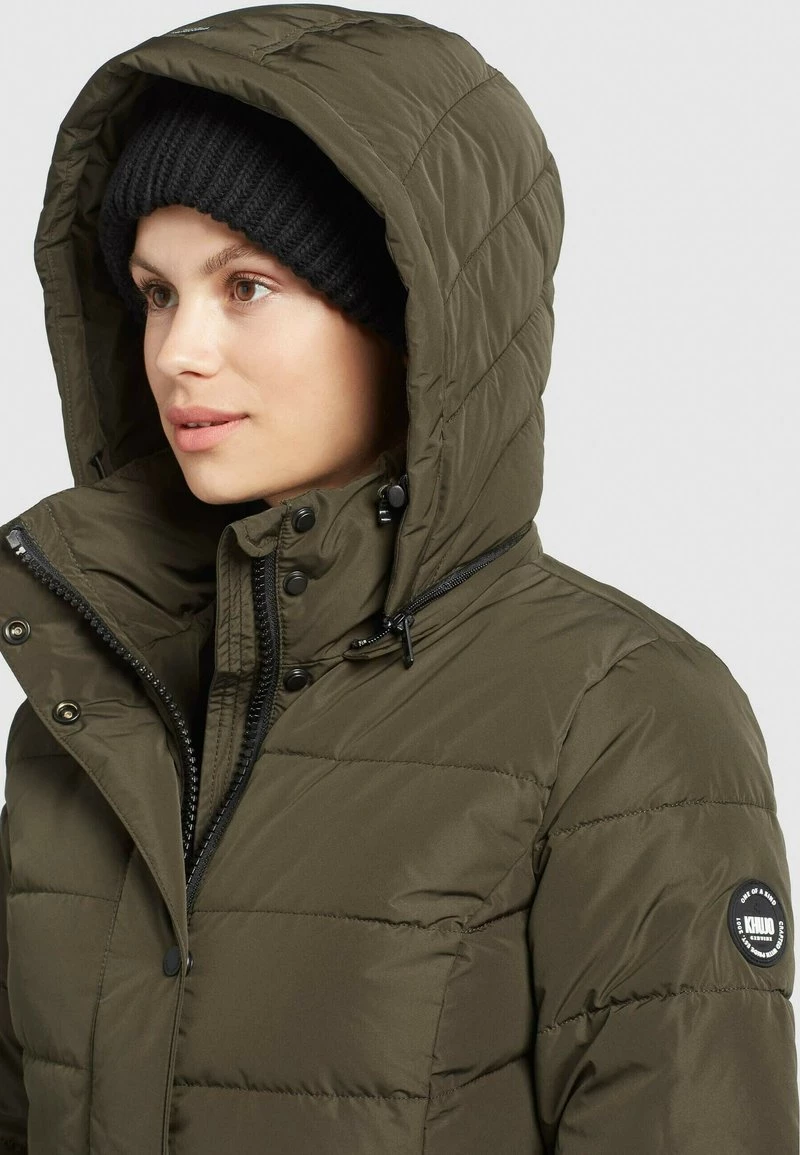 Khujo DELINAS2 Veste D'hiver Dunkeloliv Femme 6 Khujo DELINAS2 Veste D'hiver Dunkeloliv Femme – Image 4