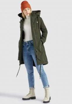 Khujo MARINA Veste D'hiver Dunkelgrün Femme -Khujo Soldes 3269d78f69b946bca8ea18d6d675a7e7