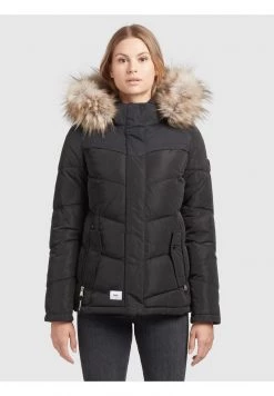 Khujo WINSEN Veste D'hiver Schwarz Femme -Khujo Soldes 33082e66ffe442a4abfeacf80671cb89