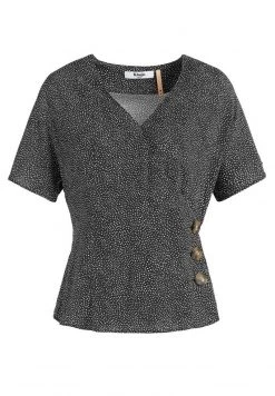 Khujo Femme GIOVANNA Blouse Schwarz Weiß Gepunktet -Khujo Soldes 339ec74926fb48ddbaca5c27eaa16cee