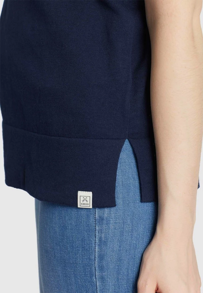 Khujo ALLMUT T Shirt Basique Dark Blue Femme 10 Khujo ALLMUT T Shirt Basique Dark Blue Femme – Image 8