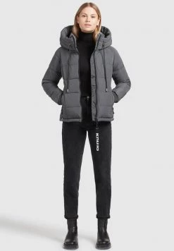 Khujo LILENA Veste D'hiver Grau Femme -Khujo Soldes 37254ba0016246d0bc61de1ba20292a7
