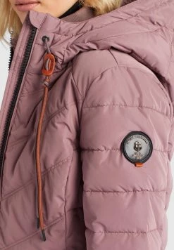 Khujo EIJA Veste D'hiver Beige Rosa Femme -Khujo Soldes 38104bc0f80b4b0aa583cb2ac367fd06