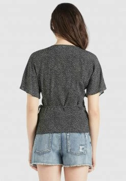 Khujo Femme GIOVANNA Blouse Schwarz Weiß Gepunktet -Khujo Soldes 381b0540d19b453fa37fae222060783c