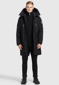 Khujo Homme HAAK Veste D'hiver Schwarz -Khujo Soldes 39a65afd5ecb463a836ee60df361df13