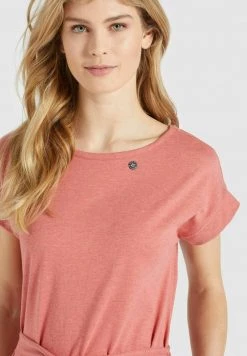 Khujo Femme RAMONA Robe En Jersey Rose Melange -Khujo Soldes 39bb8ca3ac9047f59a4d1ac35e60d0ce