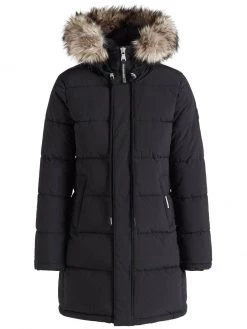 Khujo Femme MANTEL JARVANA Veste D'hiver Schwarz -Khujo Soldes 3ba52b16204d4240a559f5d41be8375b