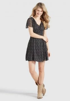 Khujo VARVARA Robe De Jour Black/blue Femme 16 Khujo VARVARA Robe De Jour Black/blue Femme -Khujo Soldes 3bb844ae8bbc499ea2c544208850ab0b