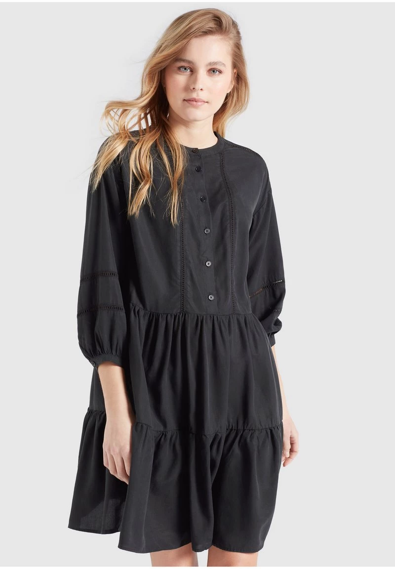 Khujo Femme CREPES Robe De Jour Schwarz 3 Khujo Femme CREPES Robe De Jour Schwarz