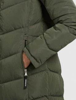 Khujo Femme LUBECK LONG5 Veste D'hiver Dunkeloliv -Khujo Soldes 3c4c719680c64a9c9a556a6939520951