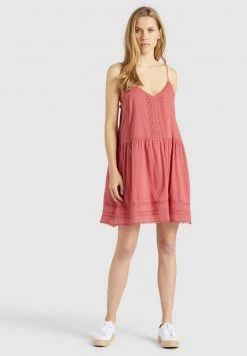 Khujo FELICITY Robe De Jour Rosa Femme -Khujo Soldes 3d7096e41288475bb437bb4ab34deb8f