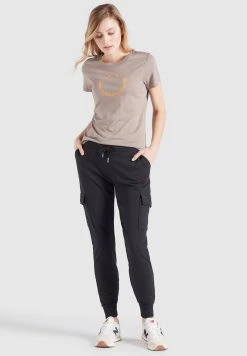 Khujo FRANCESCA SMILE T Shirt Imprimé Graubraun Femme -Khujo Soldes 3e1869aa94de44b9bf3d45a2d952c4a7