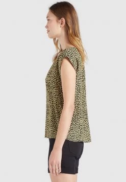 Khujo Femme LOMBA Blouse Schwarz Gelb Geblümt -Khujo Soldes 3e388d306b304befa51457eb3e8134c6