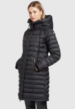 Khujo Femme MANTEL NIANA SHINE Veste D'hiver Schwarz -Khujo Soldes 3f94eb401b93435890e34264b7158212