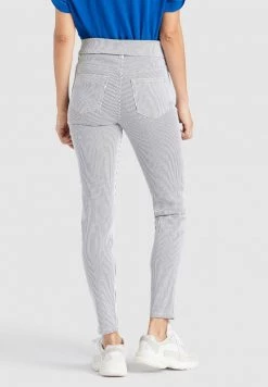 Khujo EAST Jean Slim Blue/white Femme -Khujo Soldes 4060529fcc9a41ec82870aead512280e