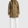 Khujo BANELE Parka Khaki Femme -Khujo Soldes 40d290da0a3641b58461c5f429ac7841