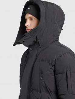 Khujo Homme GORD Veste D'hiver Schwarz -Khujo Soldes 41dab281dd1f4b61926f128dd8182fb8