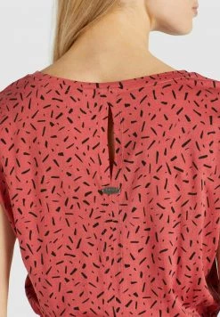 Khujo SAMMY Robe Fourreau Rosa Schwarz Gemustert Femme -Khujo Soldes 43ccfb5dc19c47399344fd5e2af61658