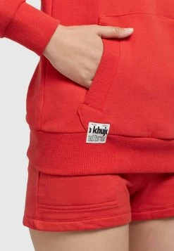 Khujo Femme RHABEA Sweat à Capuche Rot -Khujo Soldes 43e3ac036a8a4cfc95bb4c1b0197a128