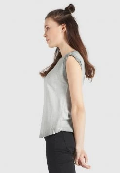 Khujo Femme VIRGO Débardeur Grau -Khujo Soldes 442a1593f4ac4680b84059e6976c7e06