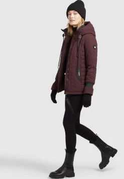 Khujo Femme TWEETY PRIME5 PEACHED Veste Mi Saison Weinrot -Khujo Soldes 4638ae9ffbbf443d9e380f0e0e92ac01