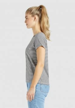 Khujo Femme BABSI T Shirt Imprimé Schwarz Weiß Gestreift 14 Khujo Femme BABSI T Shirt Imprimé Schwarz Weiß Gestreift -Khujo Soldes 46c39edef27140439e3f7bdf7c711819