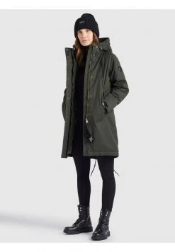 Khujo MANTEL XENIA Veste D'hiver Dunkelgrün Femme -Khujo Soldes 46c4c825d25c499687442c8a256f27ad