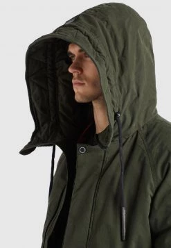 Khujo HAAK Veste D'hiver Dunkelgrün Homme -Khujo Soldes 48c9c9b2db614817b0c0c9508dcc826c