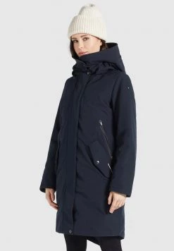 Khujo CHARLYN2 Veste D'hiver Dunkelblau Femme -Khujo Soldes 49370f49523342a4a2424e4c9c549cbd