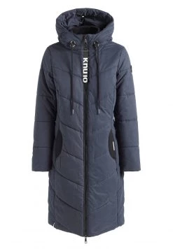 Khujo ARIBAY PEACHED Veste D'hiver Dunkelblau Femme -Khujo Soldes 49e56cb87b8a4a819095d14fede7ba3f