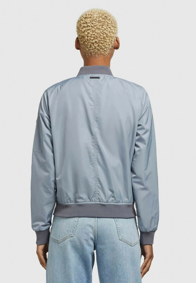 Khujo STENCE Blouson Bomber Blaugrau Hell Femme 5 Khujo STENCE Blouson Bomber Blaugrau Hell Femme – Image 3