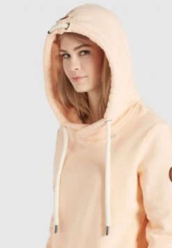 Khujo Femme TESIA Sweat à Capuche Apricot -Khujo Soldes 4c0866e68ebd4fb585fecd3a952b8f20