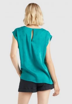 Khujo Blouse Blaugrün Femme -Khujo Soldes 4deea589f9d849ae856c105eaca4853f