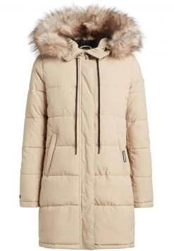 Khujo MANTEL JARVANA Veste D'hiver Beige Femme -Khujo Soldes 4e46f0f0b235456c9ccf501d8122fc3d