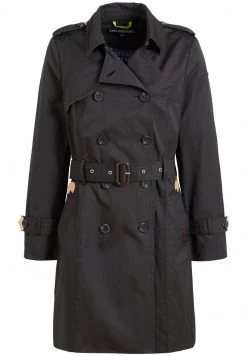 Khujo AMELE Trench Schwarz Femme -Khujo Soldes 4ed94e4c87e544e7b6d1b30ea0fe12ef