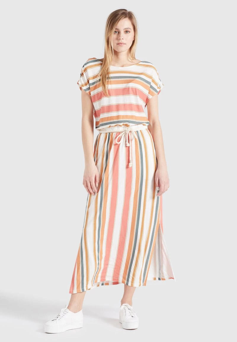 Khujo DOREEN Robe Longue Mehrfarbig Gestreift Femme 3 Khujo DOREEN Robe Longue Mehrfarbig Gestreift Femme