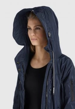 Khujo Femme CATHARINA Parka Dunkelblau -Khujo Soldes 4fe12429bc27431192a656fc6f358b73