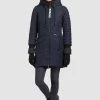 Khujo Femme MANTEL TOOTS STRUCTURED Veste D'hiver Dunkelblau -Khujo Soldes 5126b46456364e48ab173f4166b37287