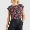 Khujo Femme LERATO Blouse Dunkelblau Gemustert -Khujo Soldes 53b861dd9ef945a9a484ffad8e7fd6d1
