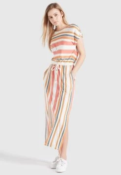 Khujo DOREEN Robe Longue Mehrfarbig Gestreift Femme 13 Khujo DOREEN Robe Longue Mehrfarbig Gestreift Femme -Khujo Soldes 53d27abb021a4d18841d9cdd443c7b77