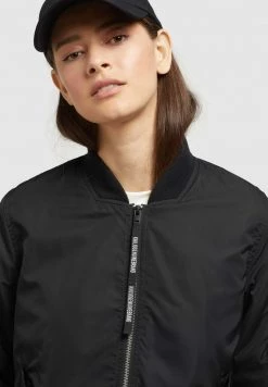 Khujo Femme STENCE Blouson Bomber Schwarz -Khujo Soldes 564974d92bf44748b25cb7546ca5418c