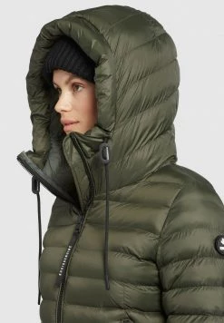 Khujo LOVINA2 SHINE Veste Mi Saison Dunkeloliv Femme -Khujo Soldes 56f2a3e3ee51478a86c97f10ec548dc4