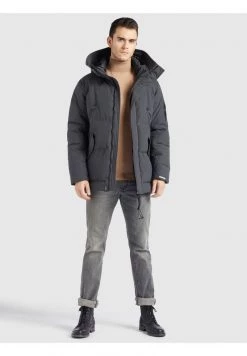Khujo Homme GORD Veste D'hiver Dunkelgrau -Khujo Soldes 57c52323bf0545d5b0867735f642a7a3